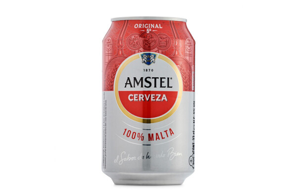 CERVEZA AMSTEL LATA 330 ML.